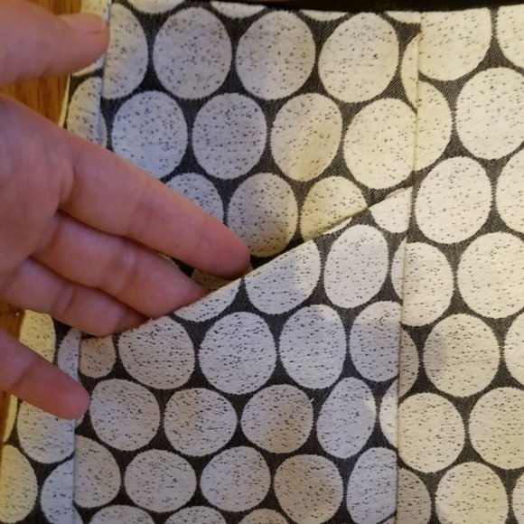 J Crew Mini Skirt in Ivory Dot Jacquard Skirt - Picture 5 of 6